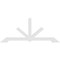 Ekena Millwork Vanguard Architectural Grade PVC Gable Bracket, 84"W x 35"H x 2"D x 4"F, 10/12 Pitch GBP084X35X0204VAN00 - alternate 2